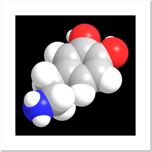 Dopamine Molecule Chemistry Posters and Art